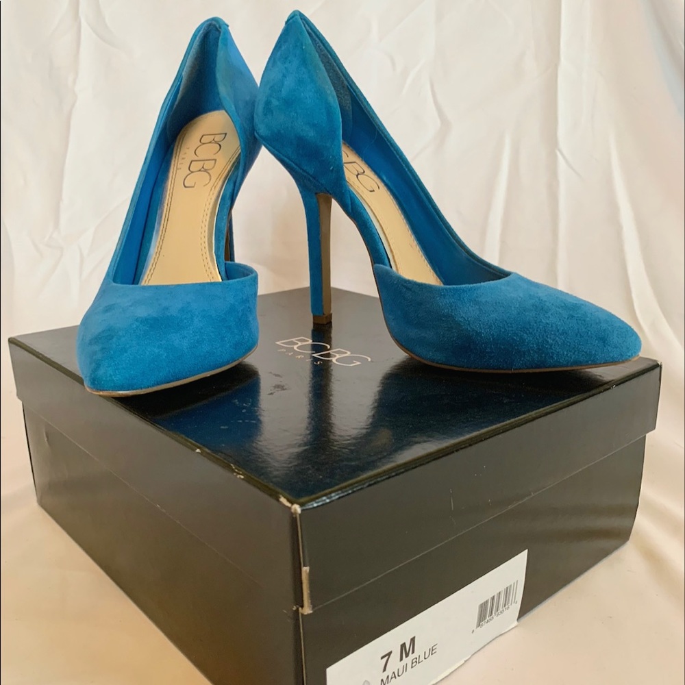 BCBG Maui Blue Heels